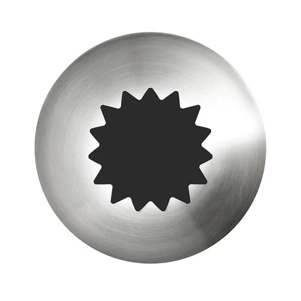 Mondo #4B Stainless Steel Open Star Piping Tip