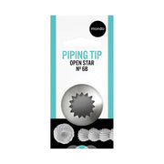 Mondo #6B Stainless Steel Open Star Piping Tip