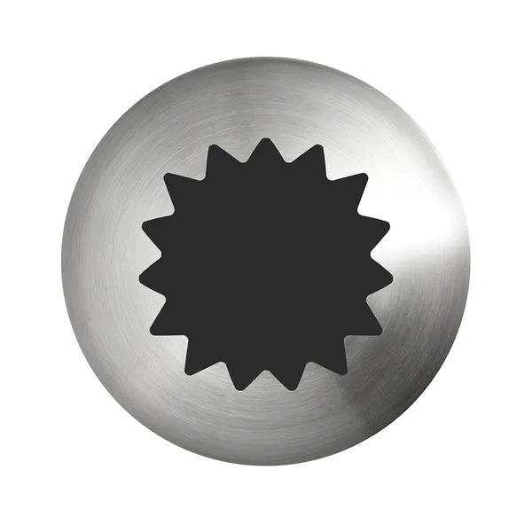 Mondo #6B Stainless Steel Open Star Piping Tip