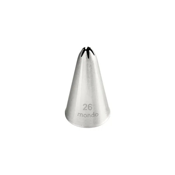 Mondo #26 Stainless Steel Closed Star Piping Tip