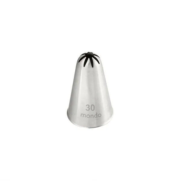 Mondo #30 Stainless Steel Closed Star Piping Tip