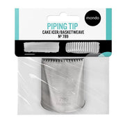 Mondo #789 Stainless Steel Cake Icer & Basketweave Piping Tip