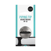 Mondo #1D Stainless Steel Basketweave Piping Tip