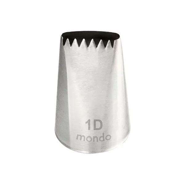 Mondo #1D Stainless Steel Basketweave Piping Tip