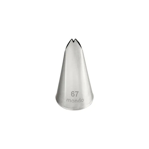 Mondo #67 Stainless Steel Leaf Piping Tip