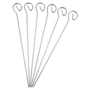 Appetito Stainless Steel Skewers 25cm Set 6 - Flat Blade