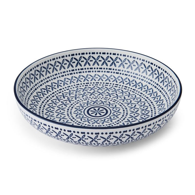 Mikasa Glazed Stoneware Coupe Bowl Mediterranean 21x5cm