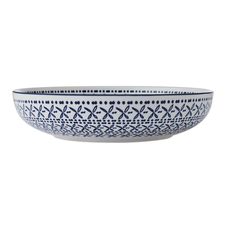 Mikasa Glazed Stoneware Coupe Bowl Mediterranean 21x5cm