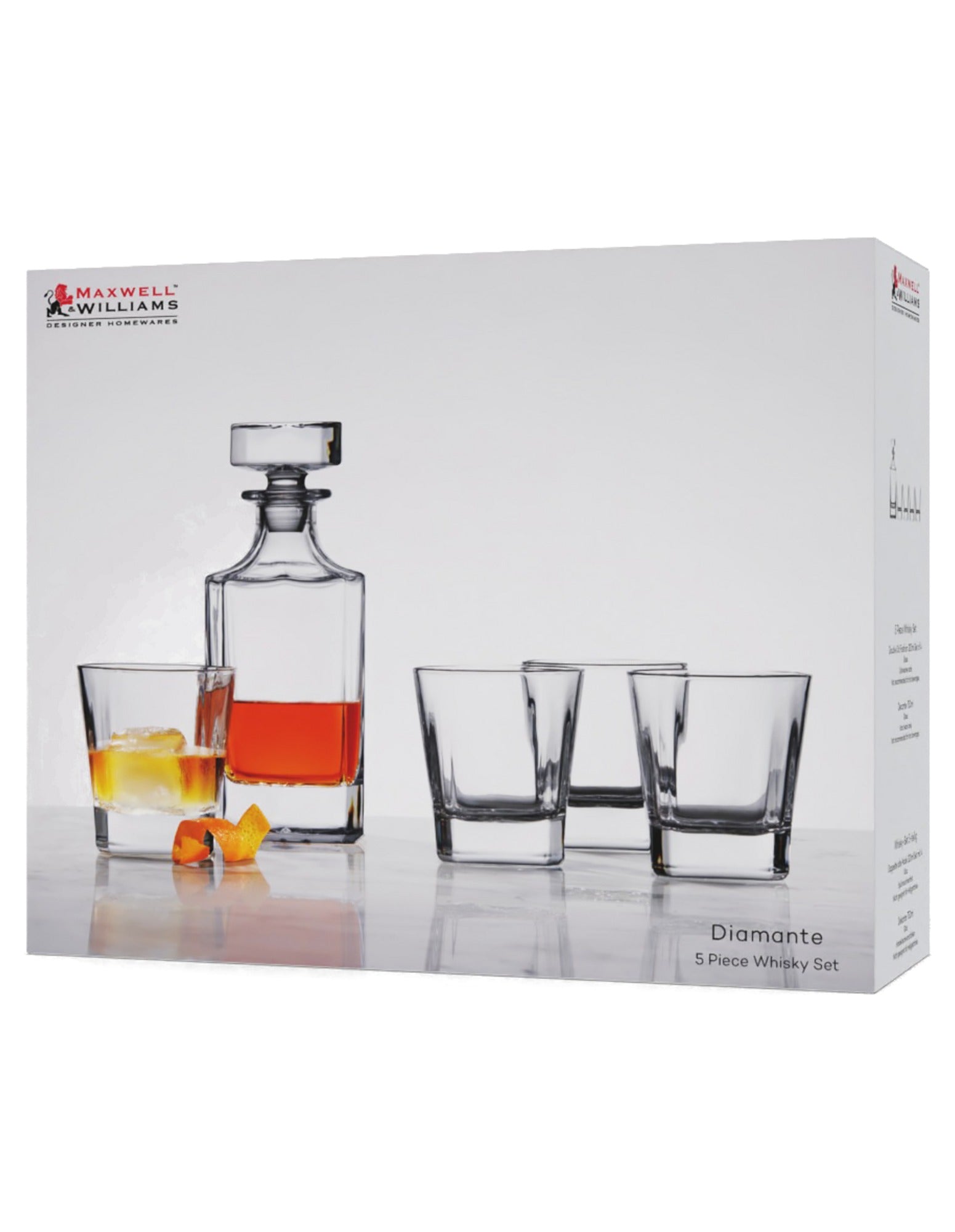 Maxwell Williams Diamante Whisky Set 5pc
