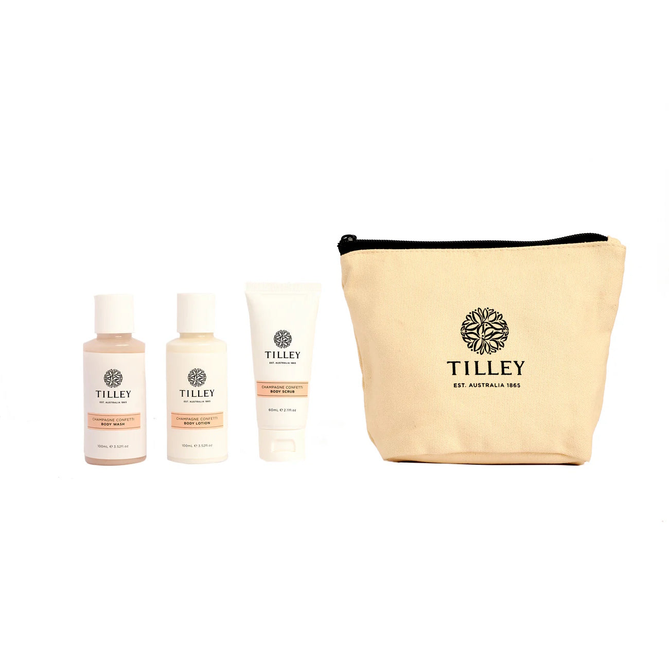 Tilley Tcw Champagne Confetti Gift Bag Set