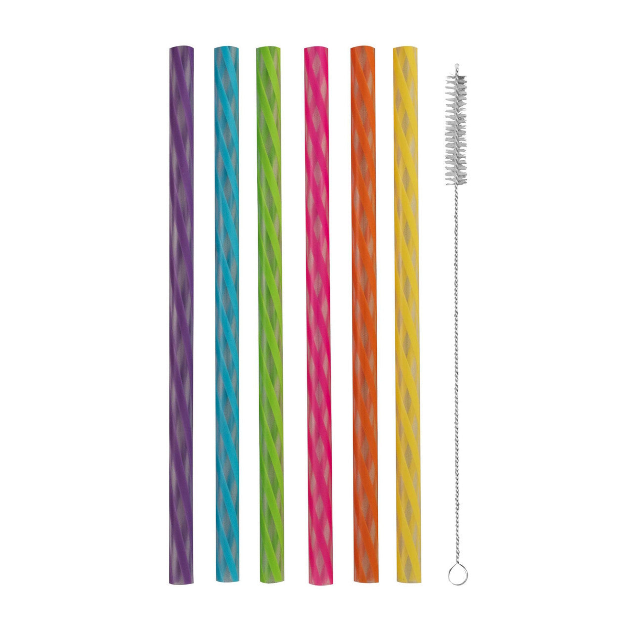 Avanti Reusable Cocktail Straws Set of 24 - Rainbow