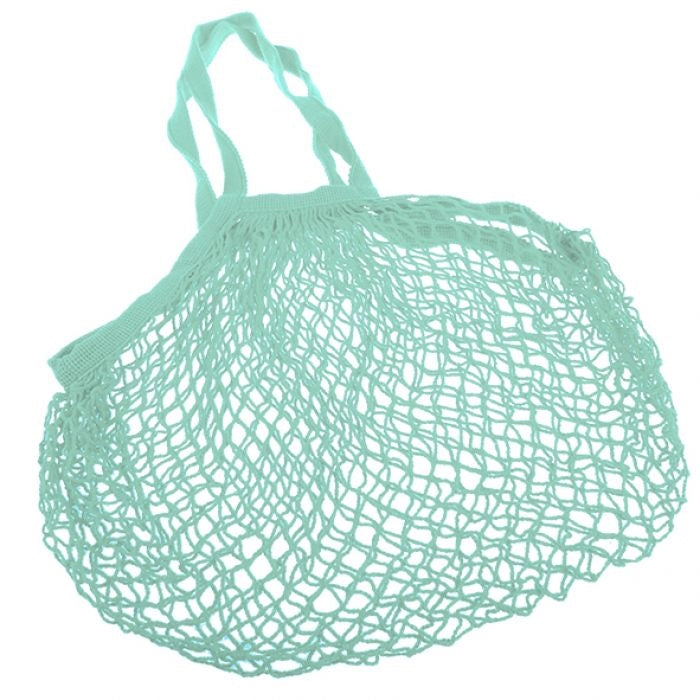 Sachi Cotton String Bag Long Handle - Mint Green
