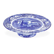 Spode – Blue Italian Footed Cake Plate 27cm