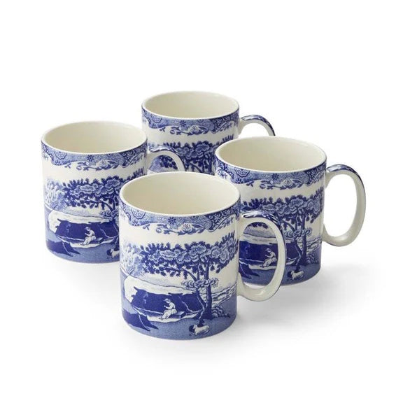 Spode Blue Italian - 0.25L Mug Set of 4
