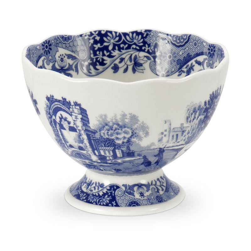 Spode – Blue Italian Footed Dish 12cm