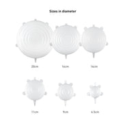 AVANTI Silicone Food Covers - Set of 6