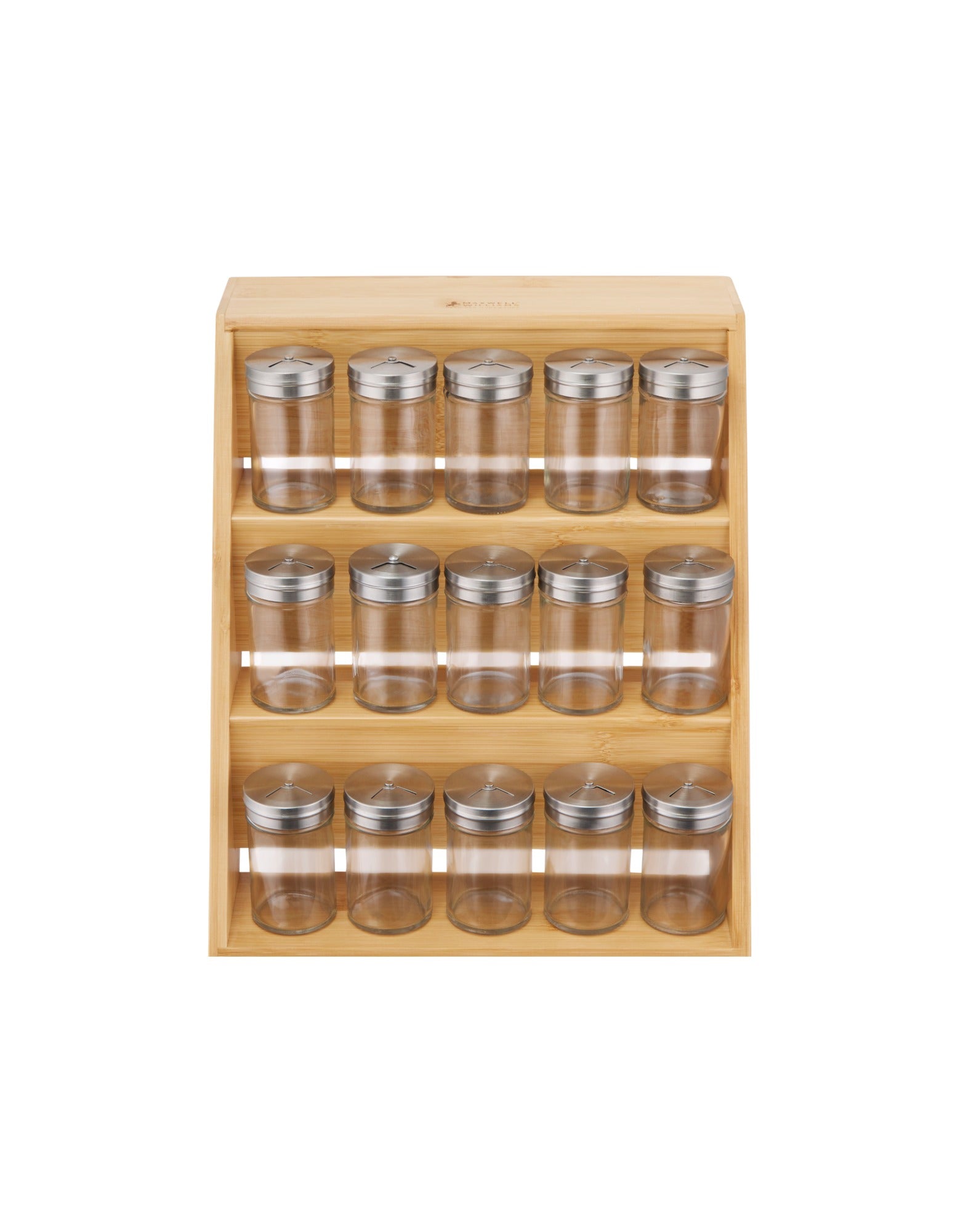 Maxwell & Williams Evergreen Bamboo Spice Rack 16pc Set Gift Boxed