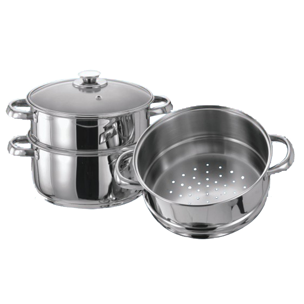 Vinod Stainless Steel Idli Dhokla & Patra Multi Kadahi 26cm