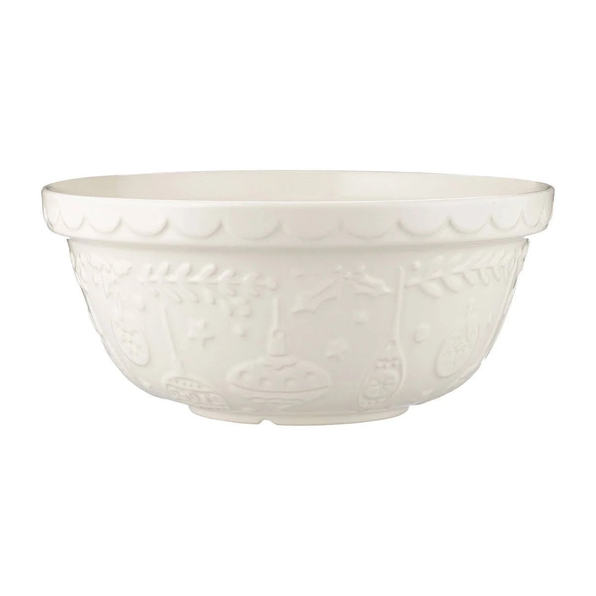Mason Cash Merry & Bright Ceramic Mixing Bowl, 16cm/3 Litre