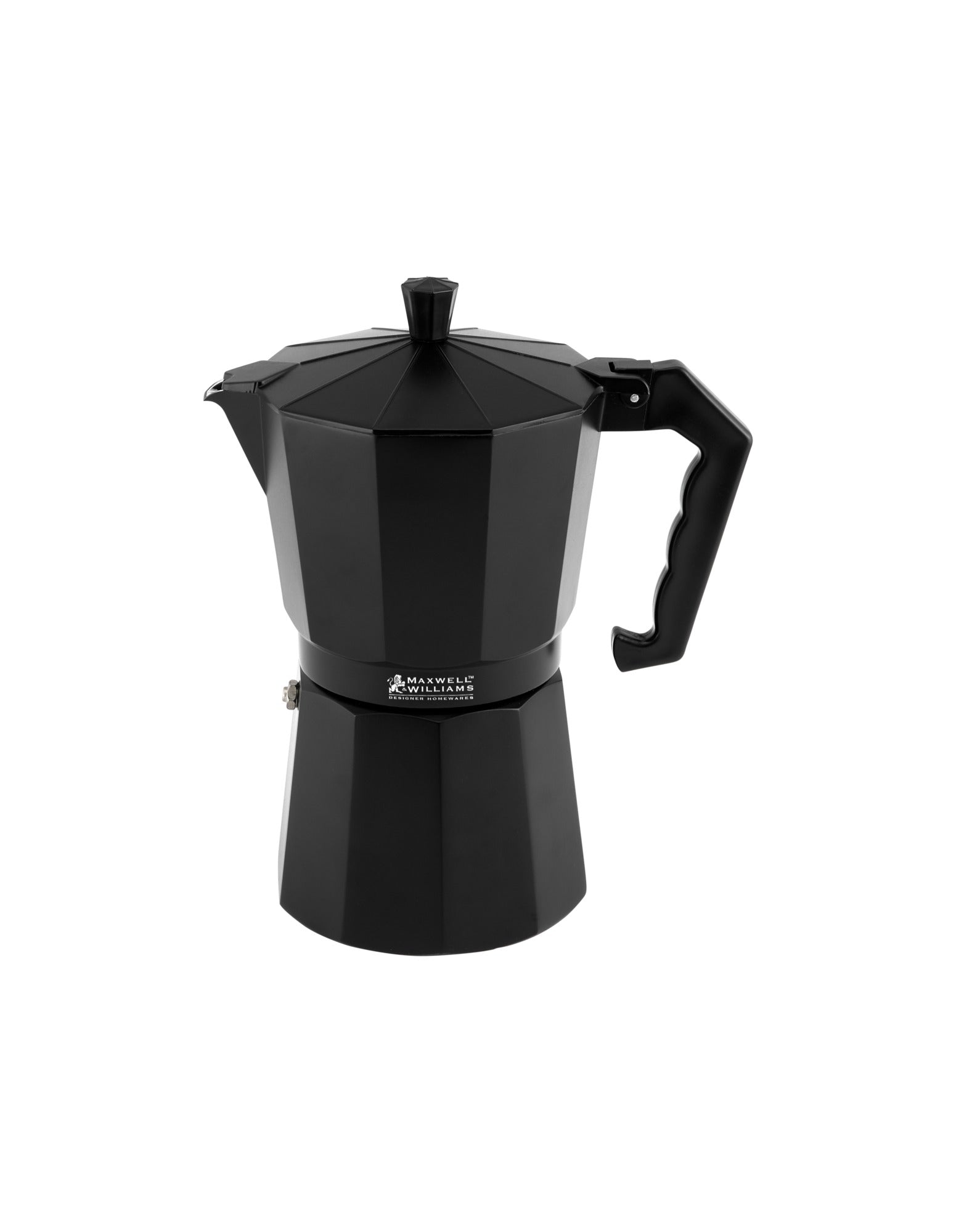 Maxwell & Williams Blend Traditional Stovetop Espresso Maker 9cup Black