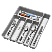 Madesmart 6 Compartment Cutlery Tray - Soft Grey 39 X 32.6 X 5CM