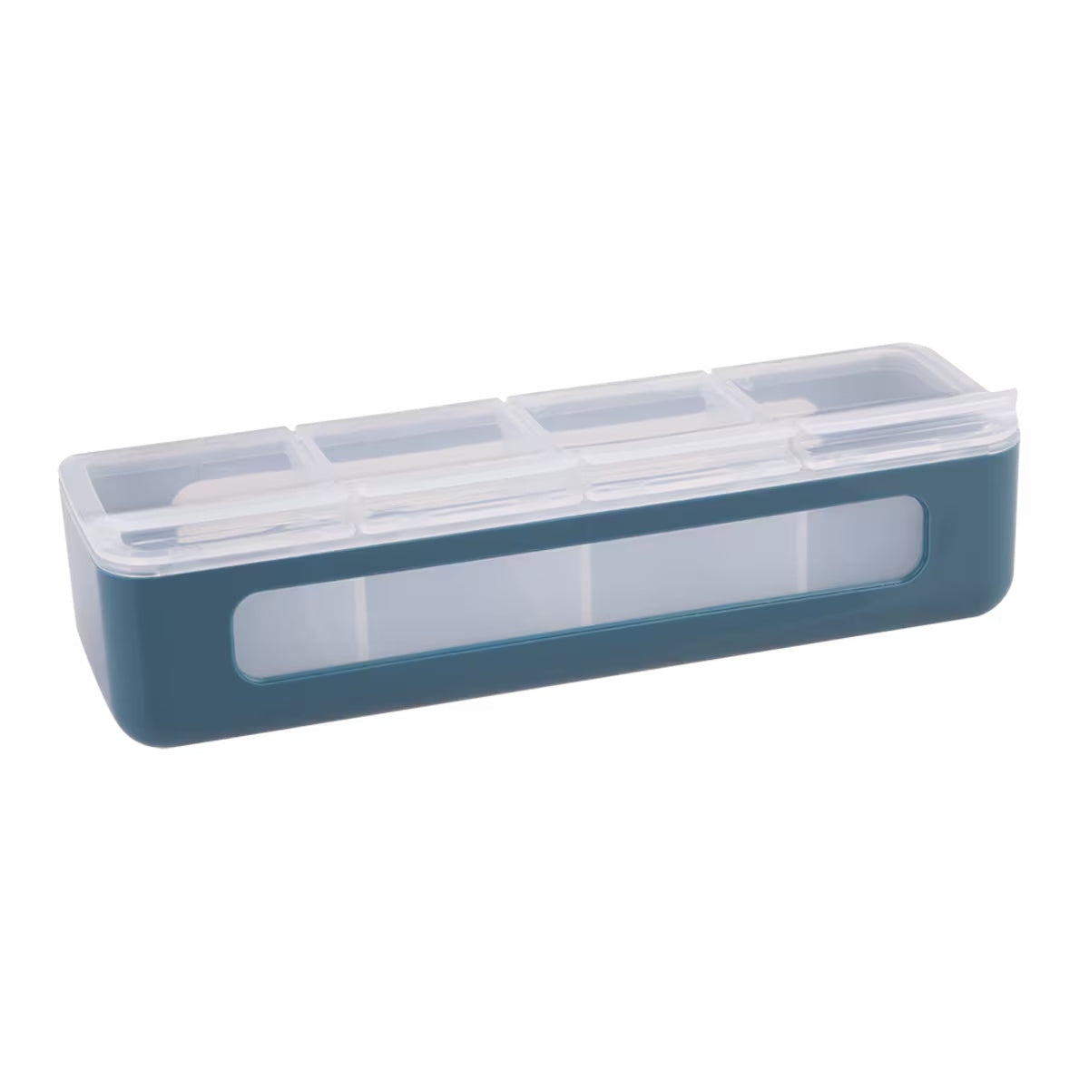 Melii Luxe 4 Compartment Snackle Box - Blue