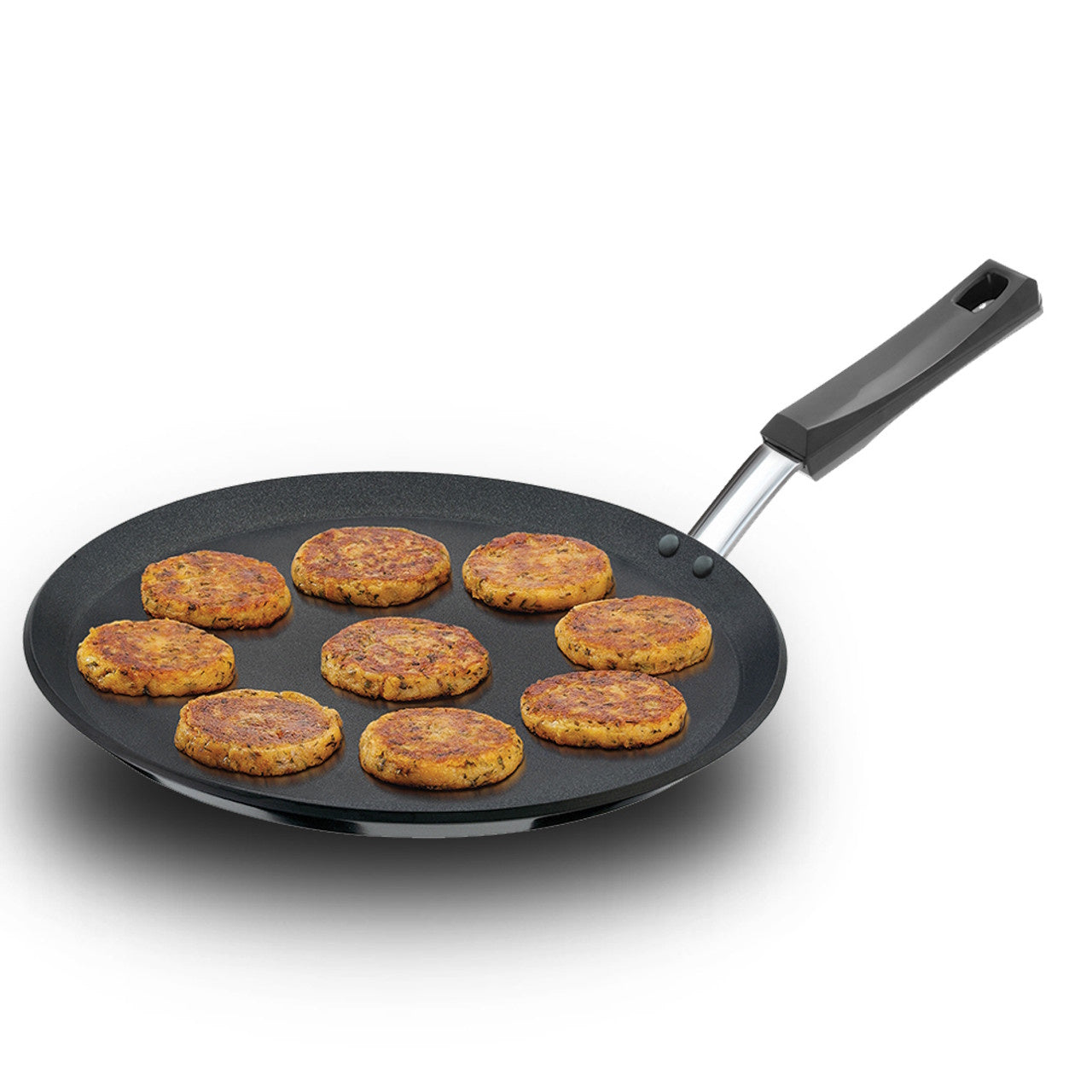 Hawkins 30cm Nonstick Flat Tava With Plastic Handle - NFT30P