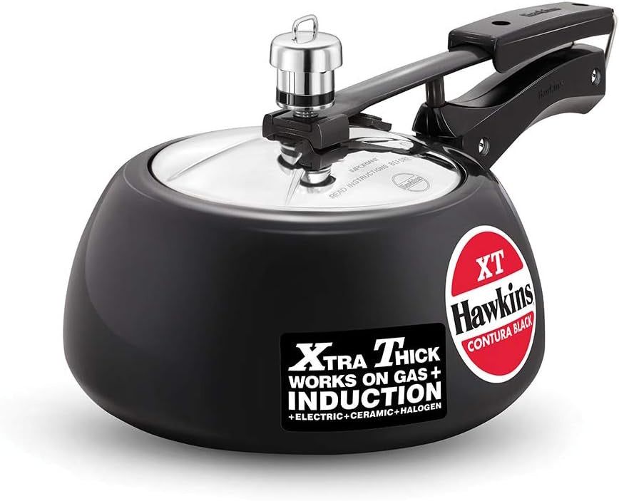 Hawkins Contura Black Xt 2 Litre Pressure Cooker - CXT20