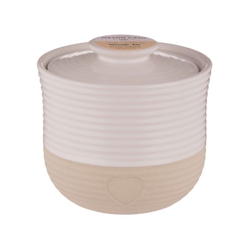 Mason Cash – Rustic Charm Stoneware Storage Jar 700ml 12×12.7cm