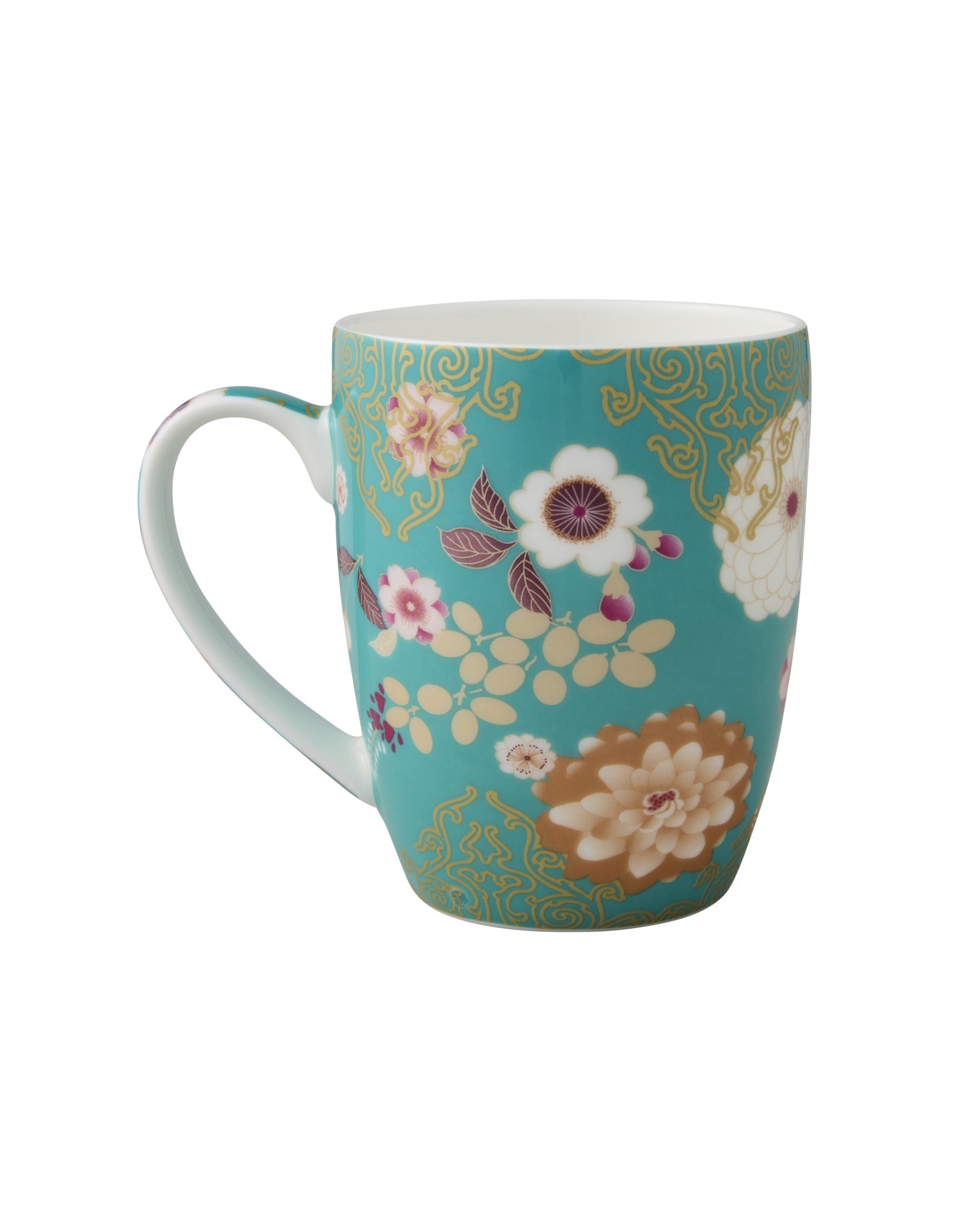 Maxwell & Williams Kimono Mug 400ML Teal Gift Boxed