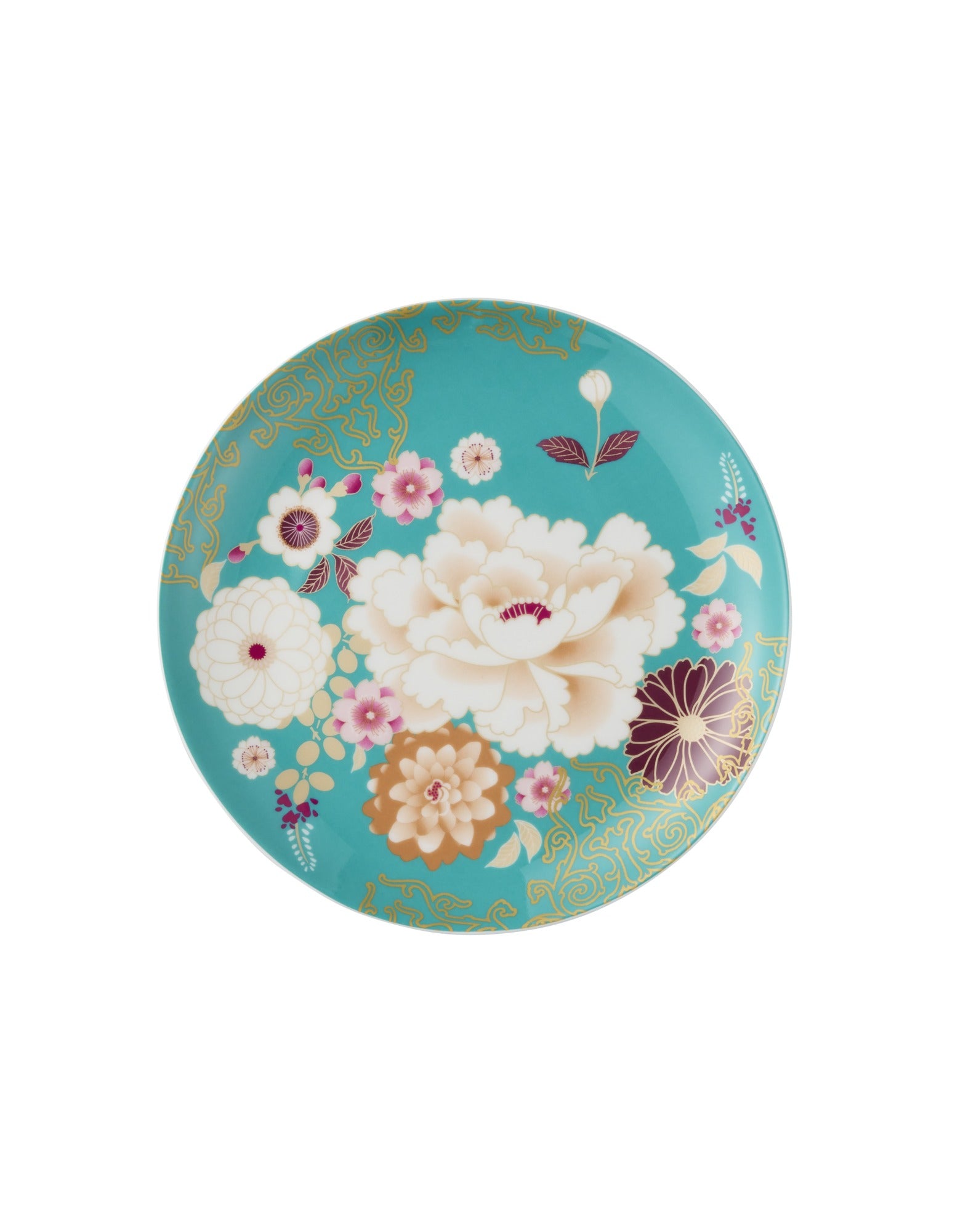 Maxwell & Williams Kimono Cake Plate 20cm Teal Gift Boxed