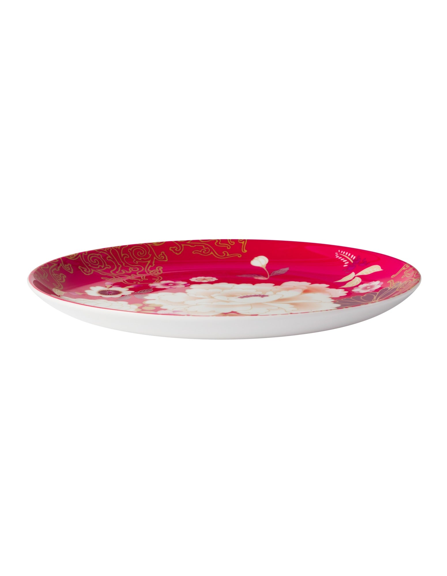 Maxwell & Williams Kimono Cake Plate 20cm Red Gift Boxed