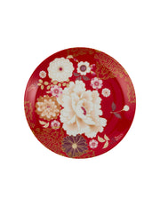 Maxwell & Williams Kimono Cake Plate 20cm Red Gift Boxed
