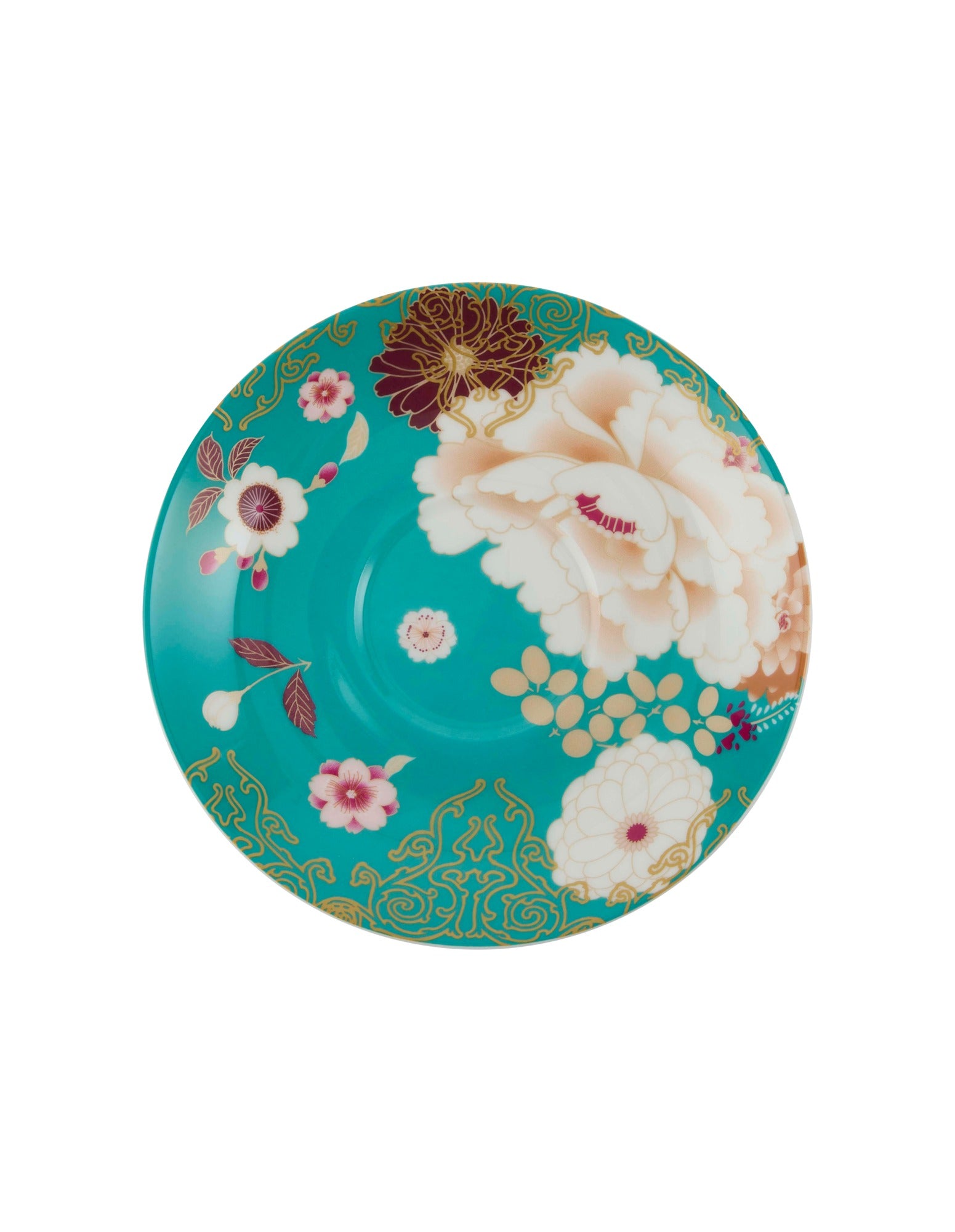Maxwell & Williams Kimono Cup & Saucer 300ML Teal Gift Boxed