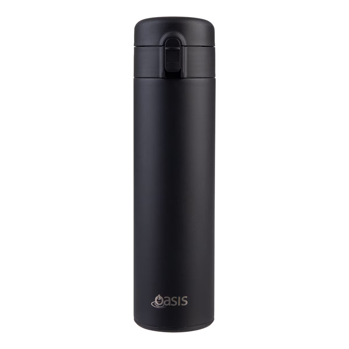 Oasis Stainless Steel Double Wall Insulated Flip-top Flask 480ml Black