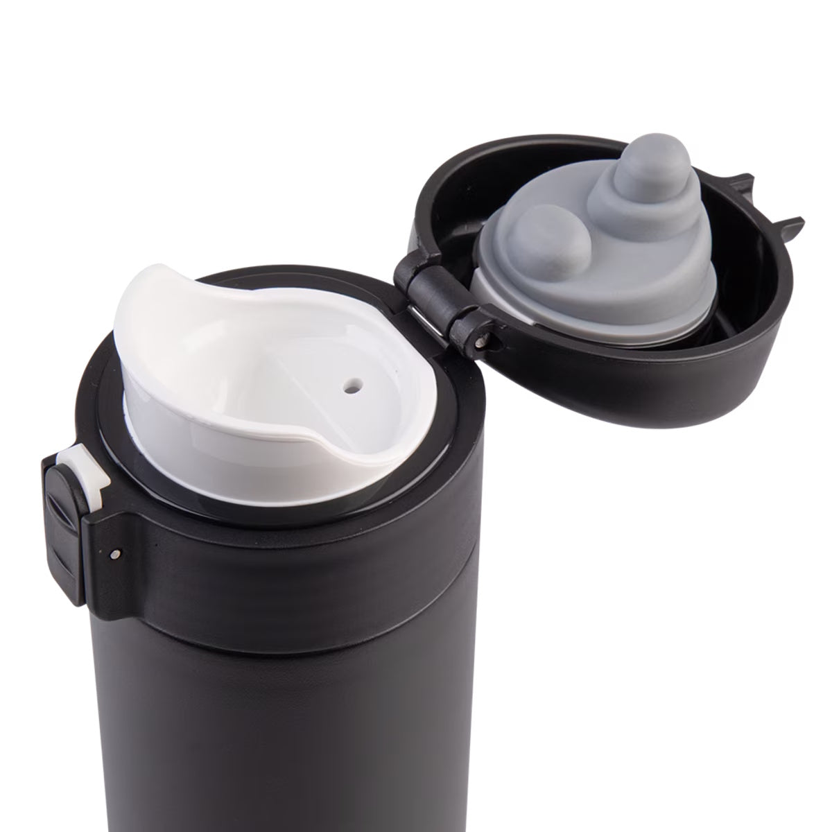Oasis Stainless Steel Double Wall Insulated Flip-top Flask 480ml Black