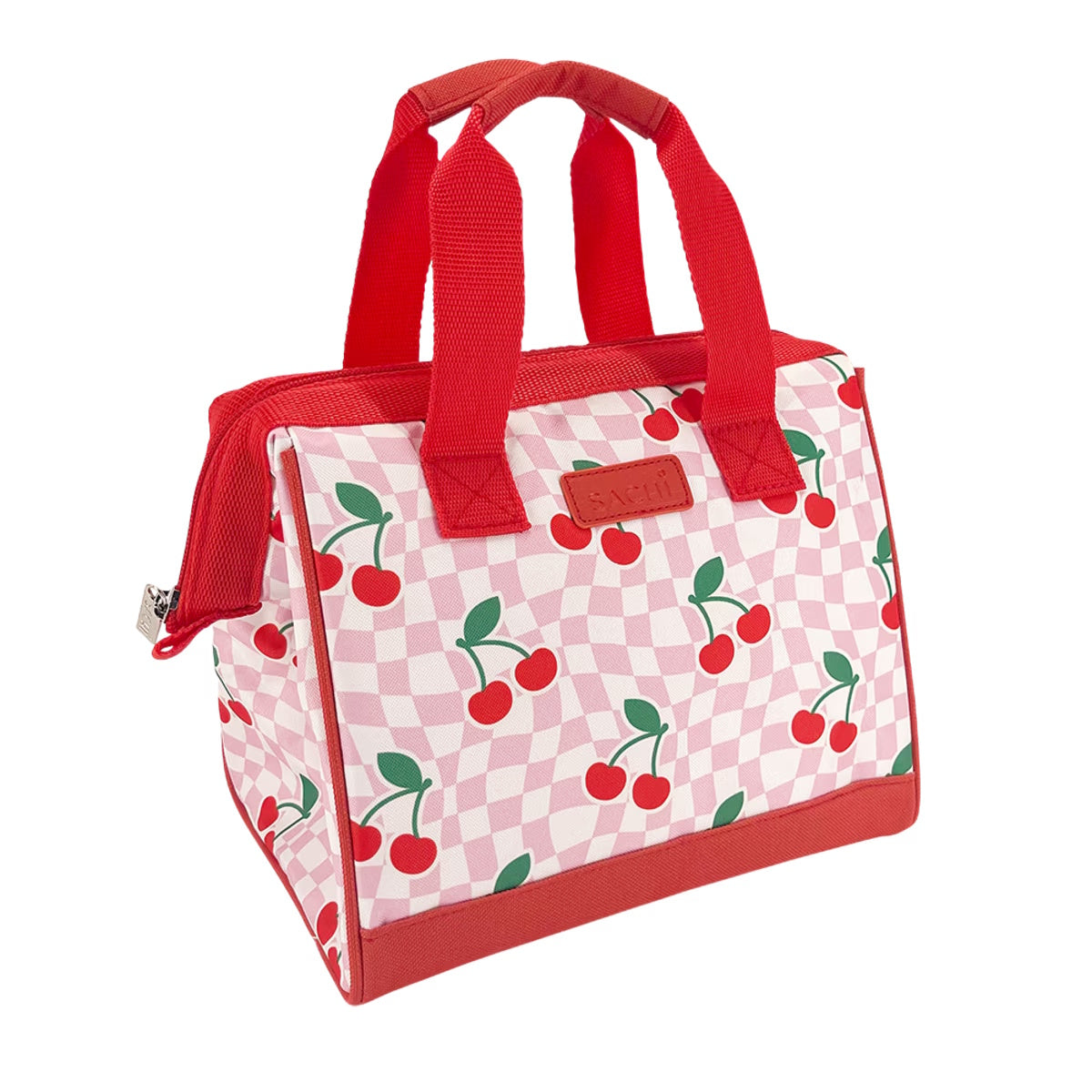 Sachi Style 34 Insulated Lunch Bag - Chequered Cherries