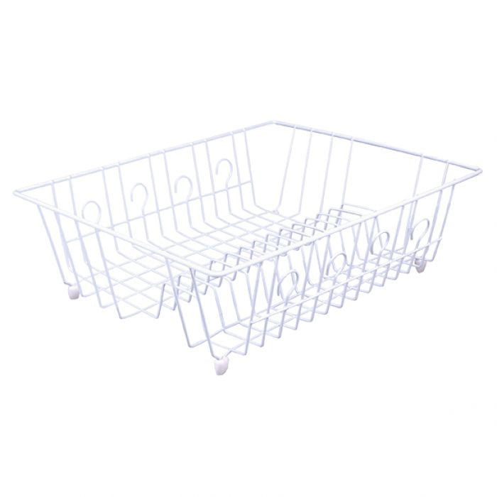D.line Plastic Wire Small Dish Drainer 35.5x32x13cm - White