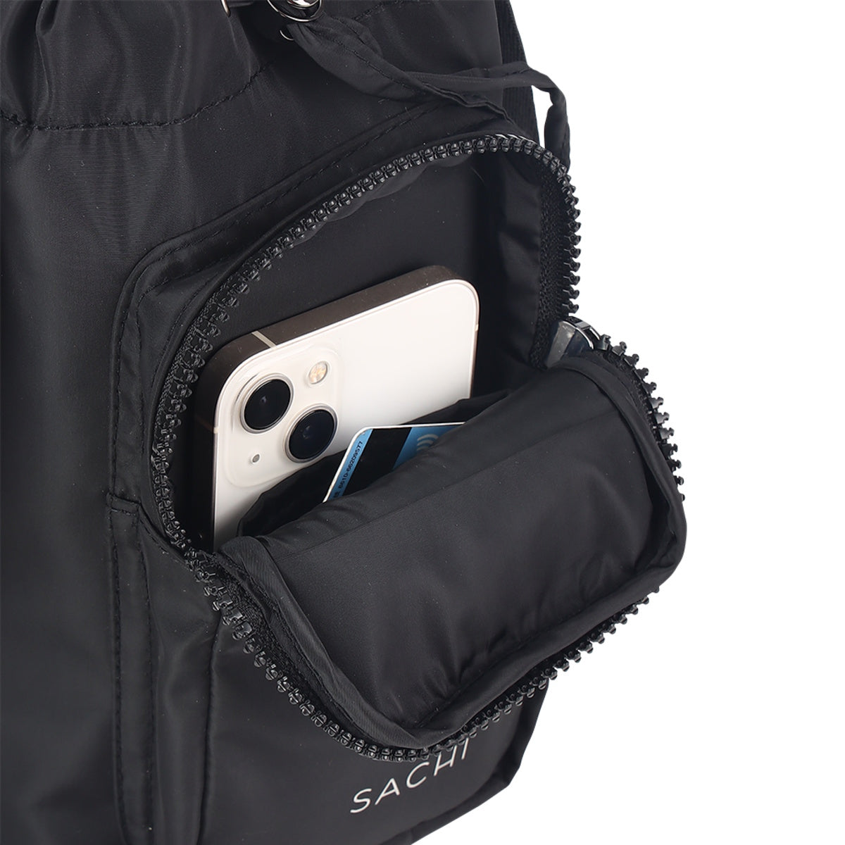 Sachi Crossbody Lite Insulated Bottle Bag Black
