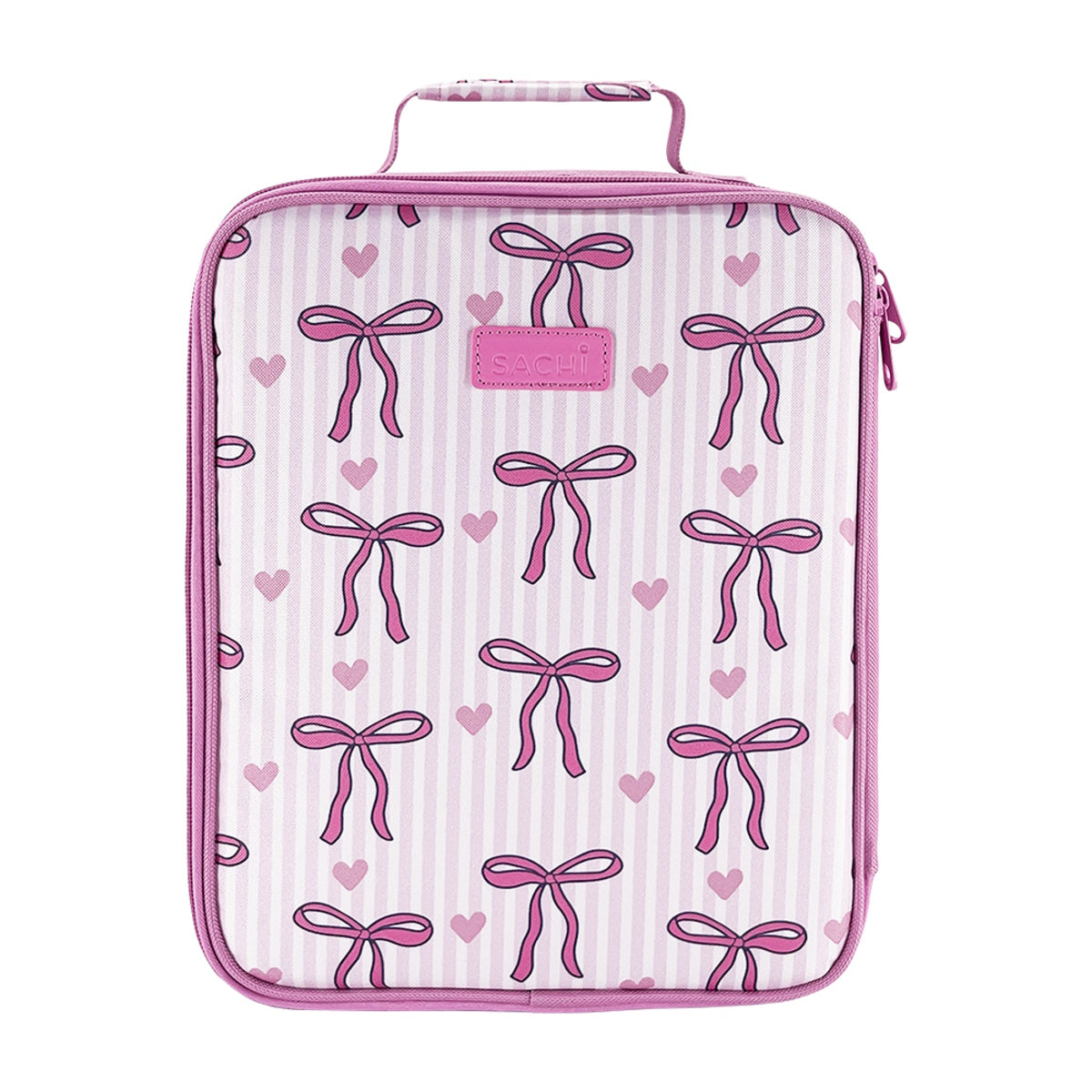 Sachi style 228 insulated junior XL lunch bag (Bows & Hearts)