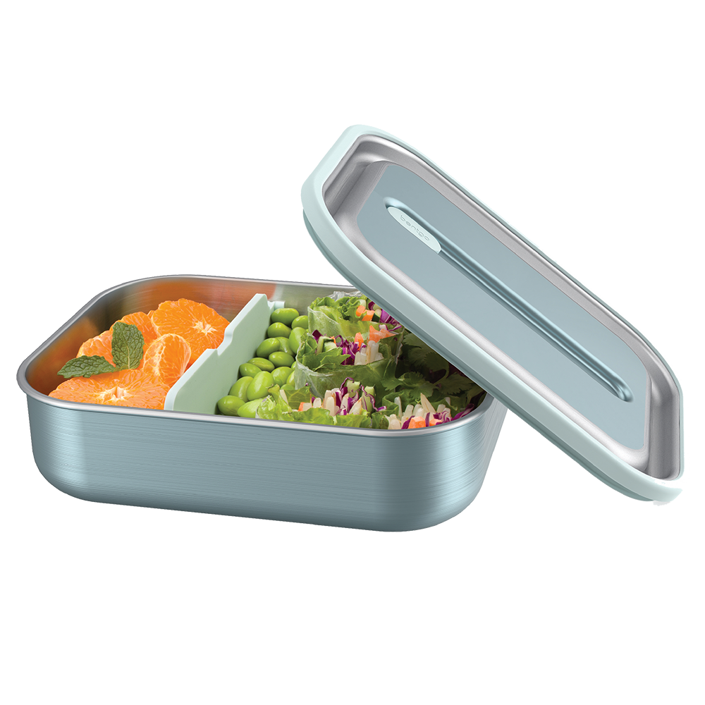 Bentgo Microsteel Lunch Box 1200ml Aqua - Stainless Steel Airtight Container