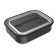 Bentgo Microsteel Lunch Box 1200ml Carbon Black - Stainless Steel Airtight Container
