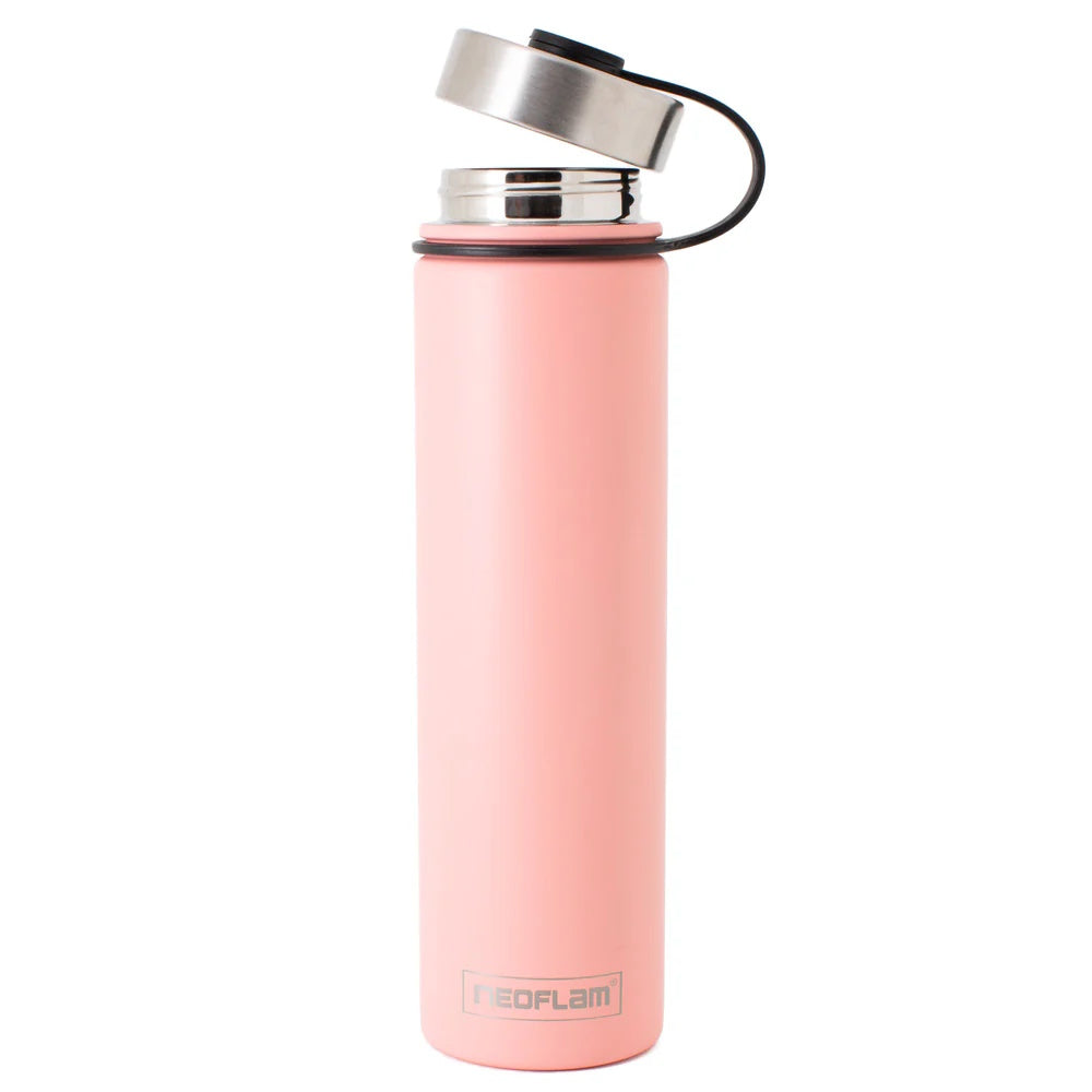 750ml Neoflam Skinny StainlessSteel Double Walled and Vacuum Insulated Water Bottle Coral