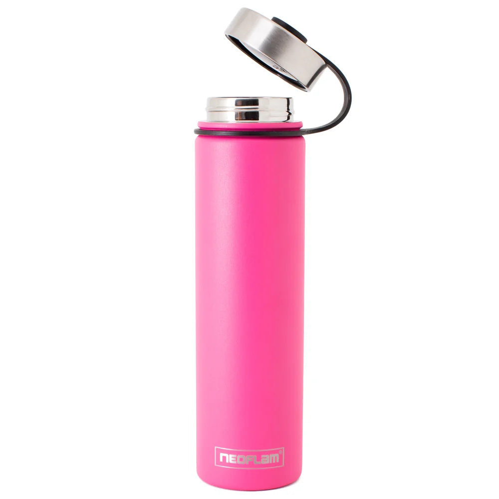 750ml Neoflam Skinny StainlessSteel Double Walled and Vacuum Insulated Water Bottle Pink