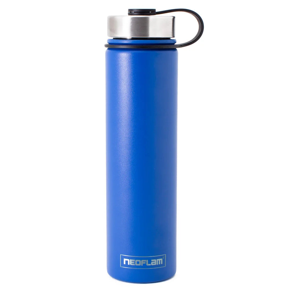 750ml Neoflam Skinny StainlessSteel Double Walled and Vacuum Insulated Water Bottle Sky Blue