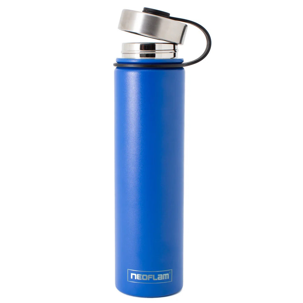 750ml Neoflam Skinny StainlessSteel Double Walled and Vacuum Insulated Water Bottle Sky Blue