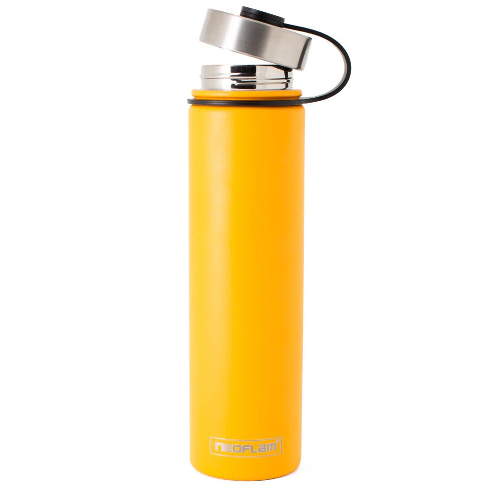 750ml Neoflam Skinny StainlessSteel Double Walled and Vacuum Insulated Water Bottle Yellow