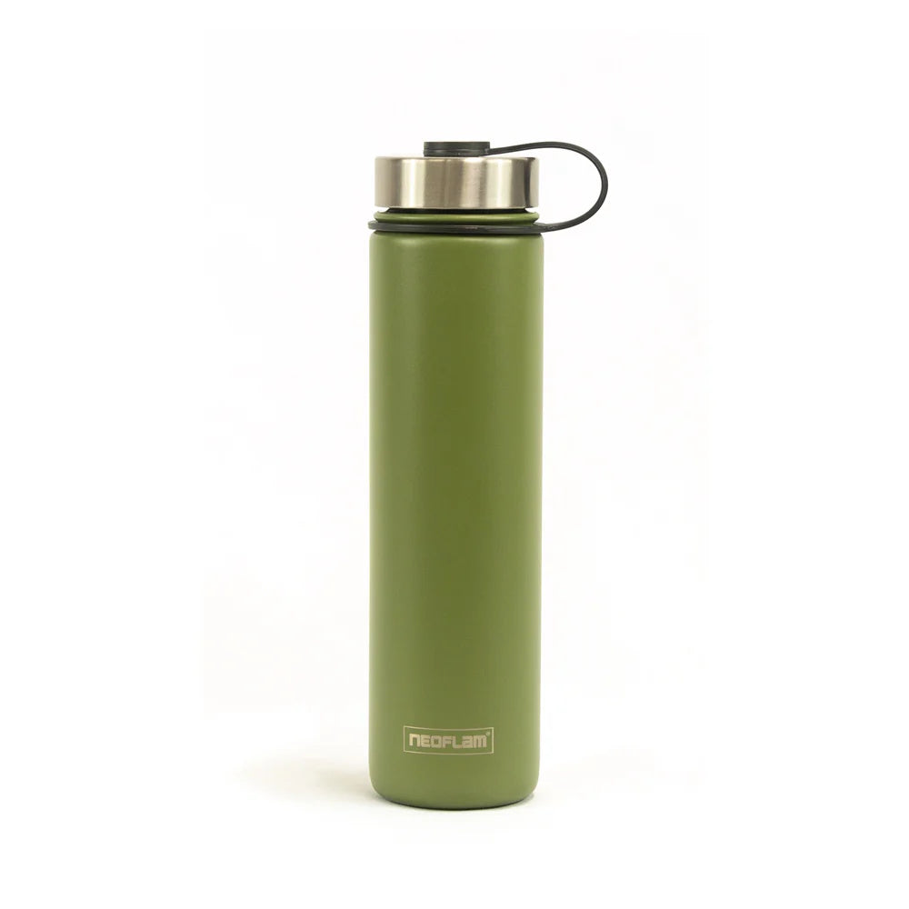 750ml Neoflam Skinny StainlessSteel Double Walled and Vacuum Insulated Water Bottle Green Jade