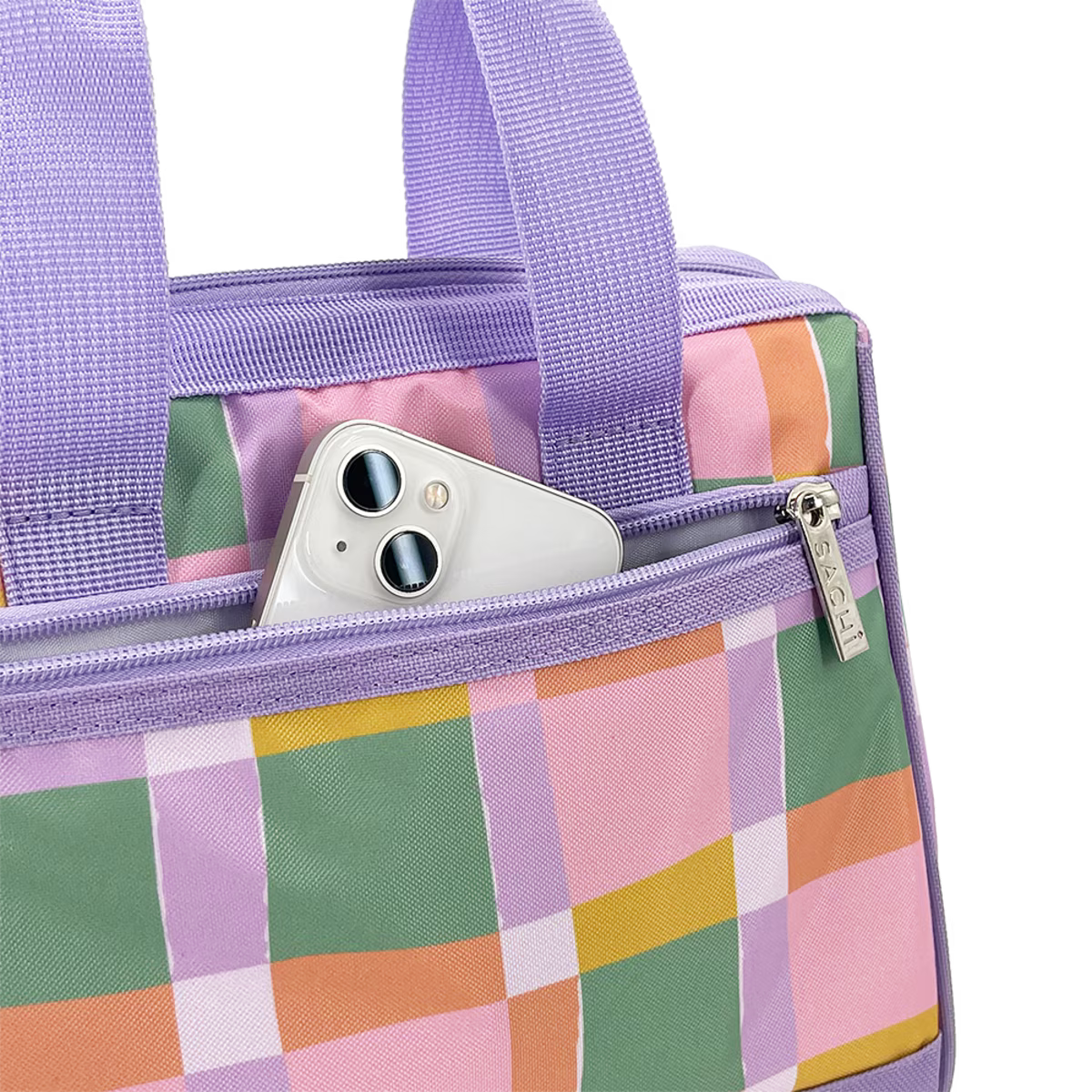 Sachi Style 34 Insulated Lunch Bag = Pastel Checks