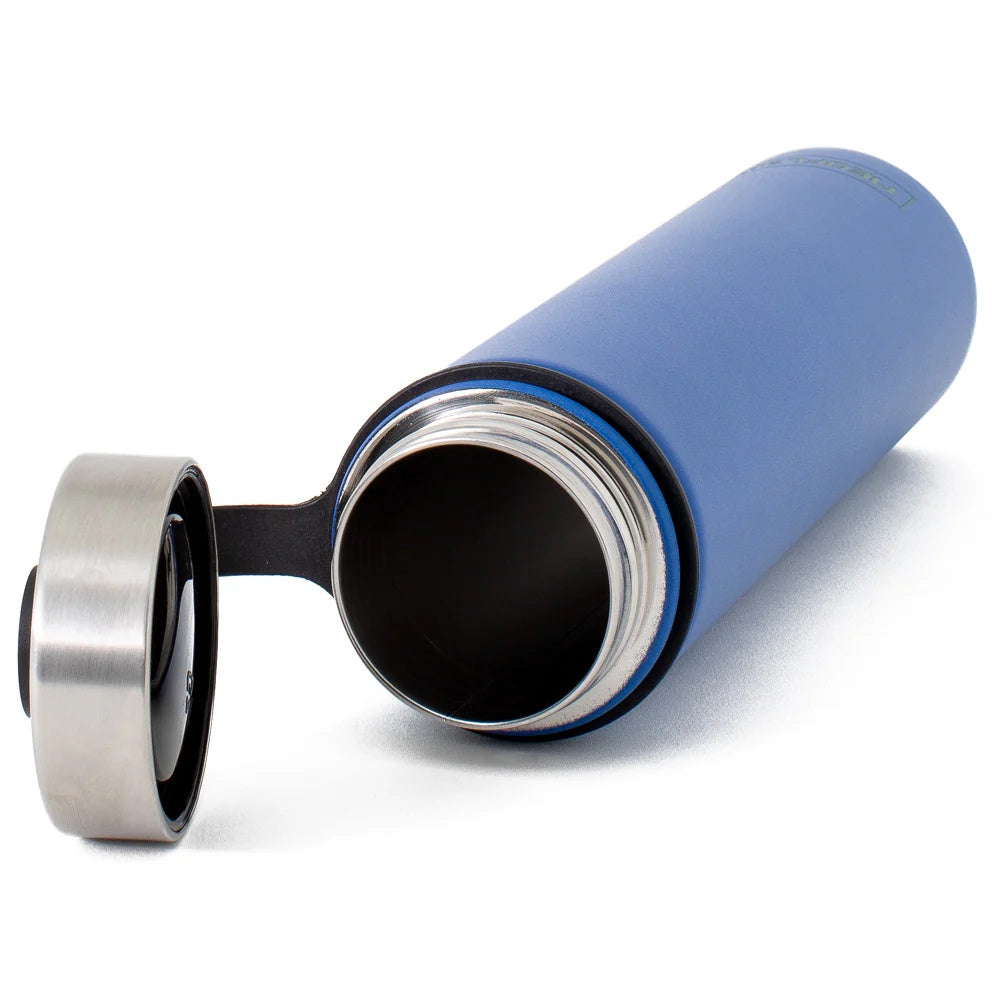 500ml Neoflam Skinny StainlessSteel Double Walled and Vacuum Insulated Water Bottle Blue